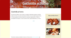 Desktop Screenshot of cochinilloalhorno.com