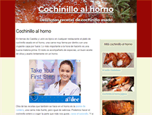 Tablet Screenshot of cochinilloalhorno.com